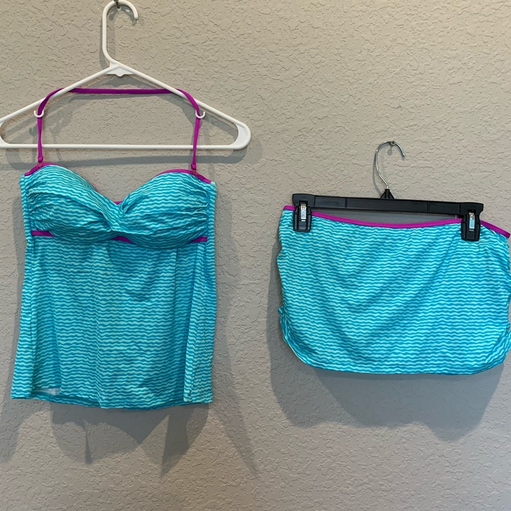 Blue wave Tankini